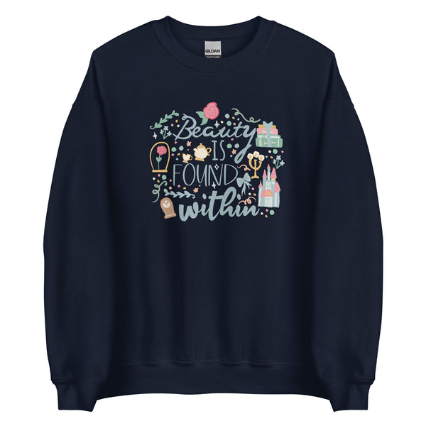 Belle Beauty Within Sweatshirt Disney Princess Beauty and the Beast Unisex Sweatshirt