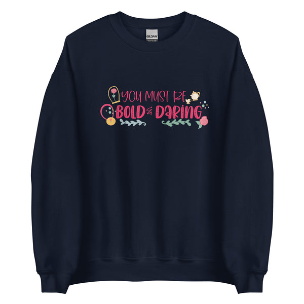 runDisney Belle Sweatshirt Disney Princess Half Marathon Beauty and the Beast You Must Be Bold Disney Princess Belle Sweatshirt