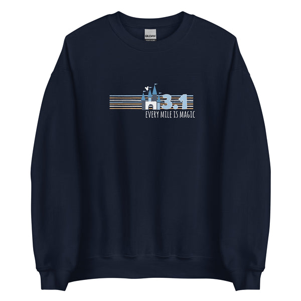 runDisney Every Mile is Magic Disney Castle Running 3.1 Miles 5K Unisex Sweatshirt