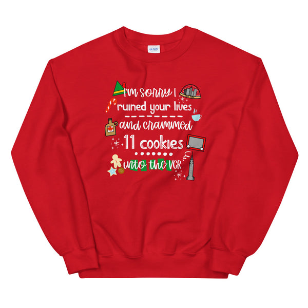 Elf Christmas Movie Cookies Buddy the Elf Unisex Sweatshirt