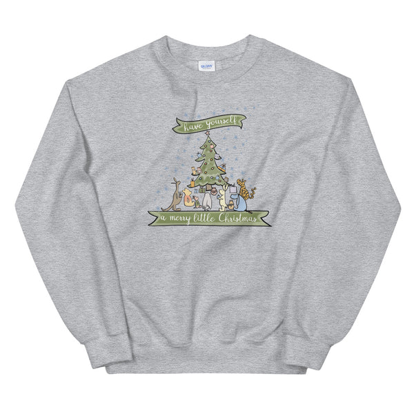Winnie the Pooh Christmas Sweatshirt Have Yourself a Merry Little Christmas Disney Sweatshirt