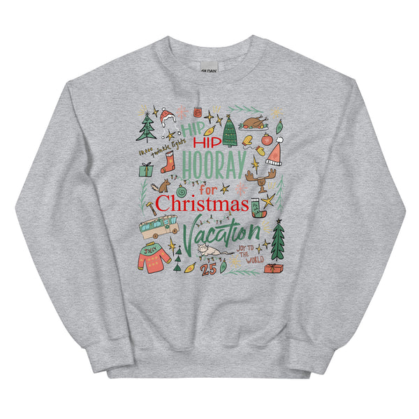 Christmas Vacation Sweatshirt Hip Hip Hooray for Christmas Vacation Griswold Family Christmas Sweatshirt