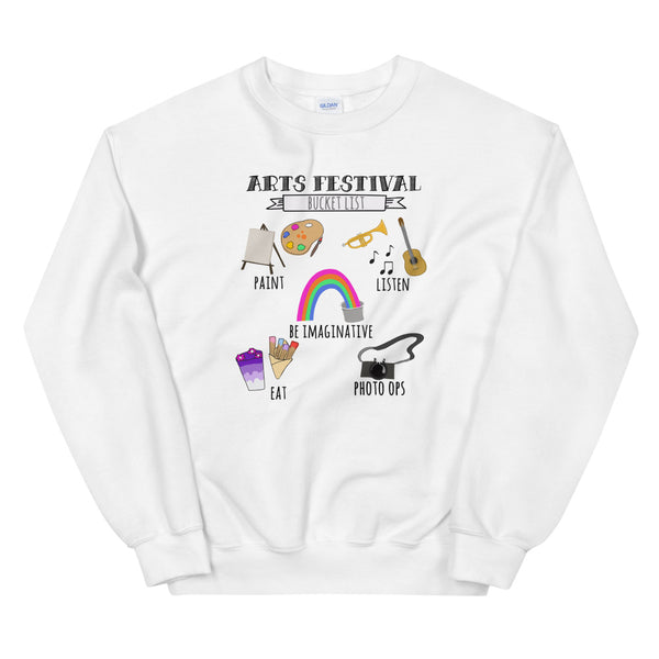 Epcot Festival of the Arts Sweatshirt Bucket List Painting Disney Epcot Arts Crew Sweatshirt