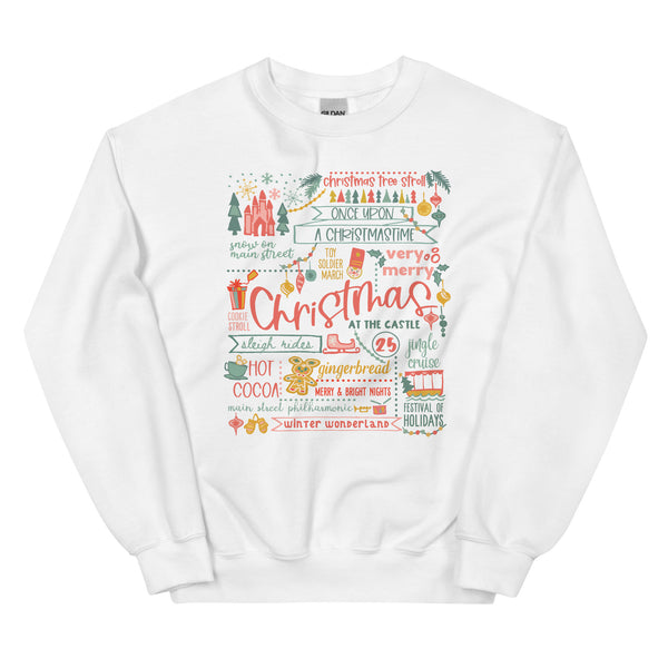 Disney Christmas List Sweatshirt Disney Shirt Disney at Christmas Unisex Sweatshirt