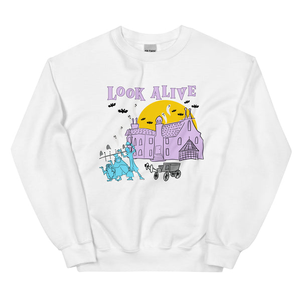 Haunted Mansion Look Alive Grim Grinning Ghosts Disney shirt Unisex Sweatshirt
