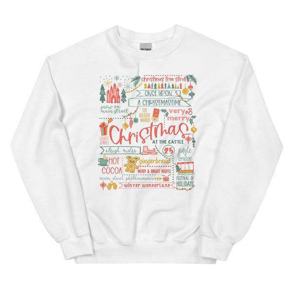Disney Christmas List Sweatshirt Disney Shirt Disney at Christmas Unisex Sweatshirt