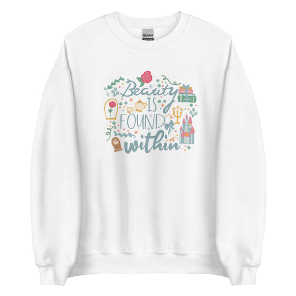 Belle Beauty Within Sweatshirt Disney Princess Beauty and the Beast Unisex Sweatshirt