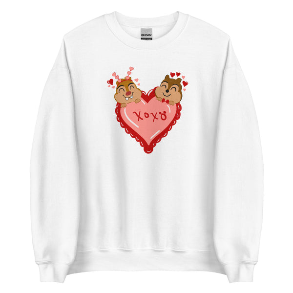 Chip and Dale Valentine's Day Sweater Love Unisex Sweatshirt
