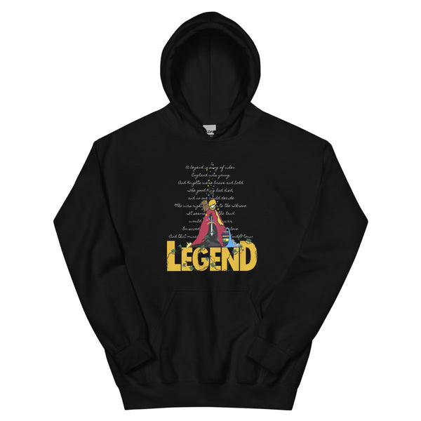 Sword in the Stone Hoodie Sweatshirt King Arthur with Archimedes and Merlin Adult Unisex Hoodie