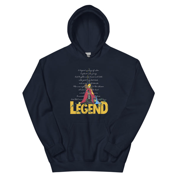 Sword in the Stone Hoodie Sweatshirt King Arthur with Archimedes and Merlin Adult Unisex Hoodie