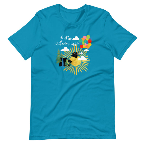 Up Hello Adventure T-Shirt Short-Sleeve Unisex T-Shirt