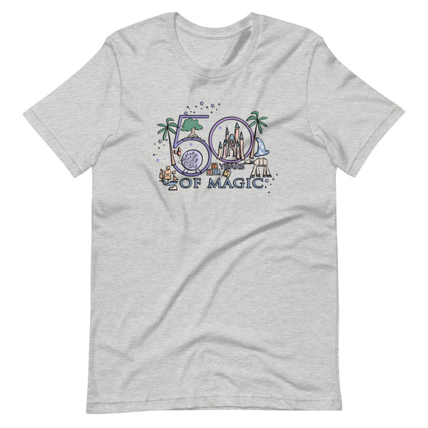 Disney 50th T-Shirt Disney Milestone 50th Birthday Disney 50th Wedding Anniversary 50 Years of Magic T-Shirt