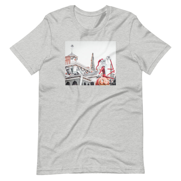 Nightmare before Christmas Photo Shirt Jack Skellington Disneyland Short-Sleeve Unisex T-Shirt