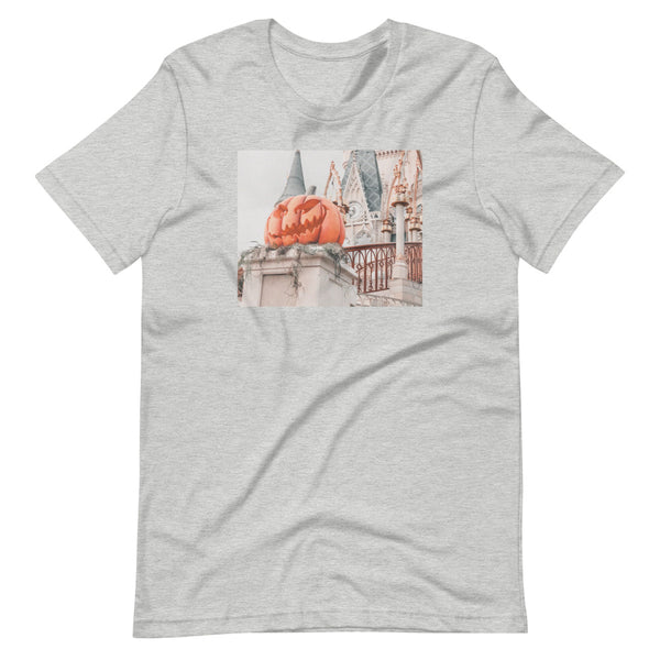 Disney Pumpkin Photo Shirt Magic Kingdom Castle Short-Sleeve Unisex T-Shirt