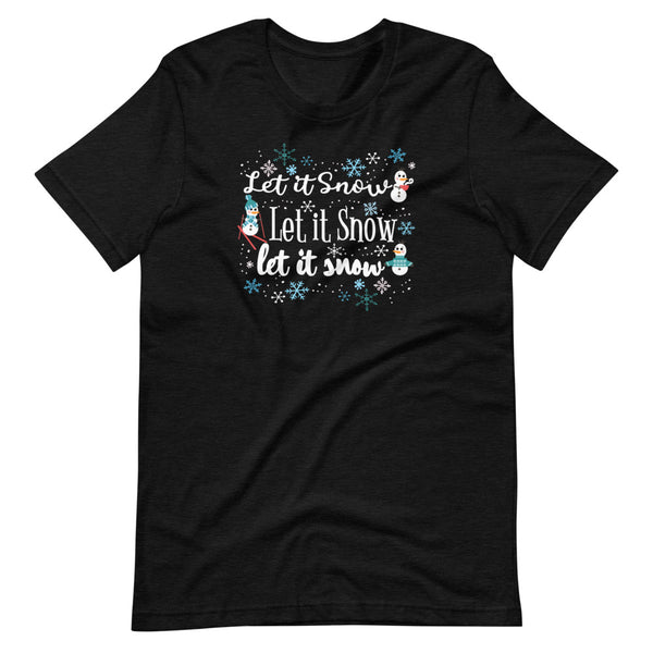 Frozen Let it Snow T-Shirt Olaf Winter Snow Activities Adult Frozen T-Shirt