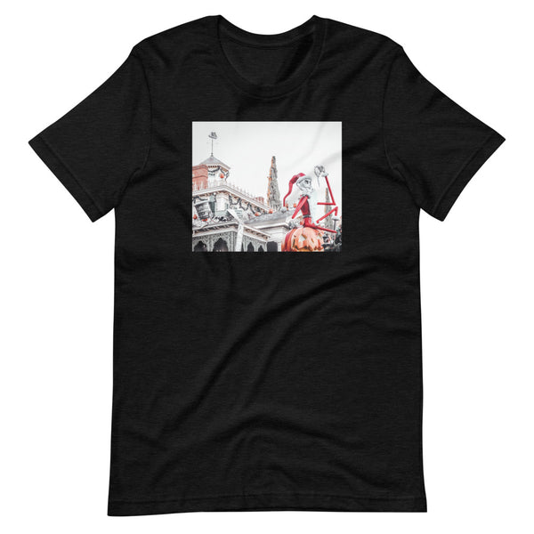 Nightmare before Christmas Photo Shirt Jack Skellington Disneyland Short-Sleeve Unisex T-Shirt