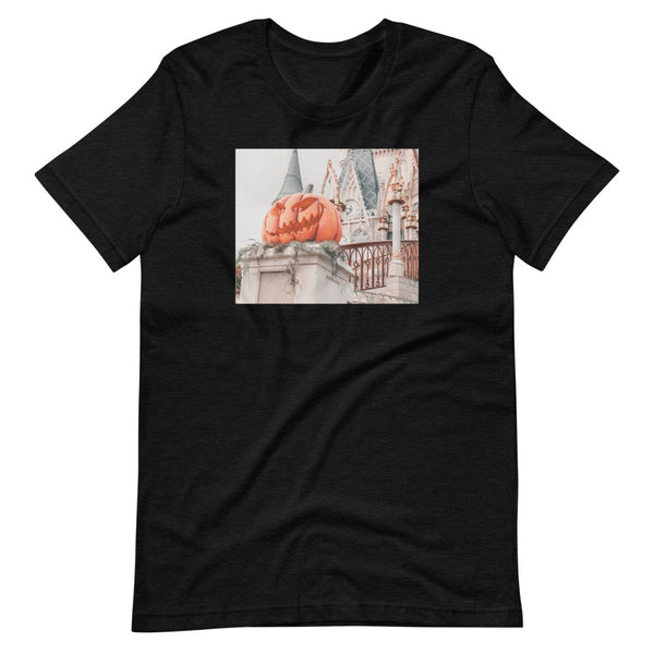 Disney Pumpkin Photo Shirt Magic Kingdom Castle Short-Sleeve Unisex T-Shirt