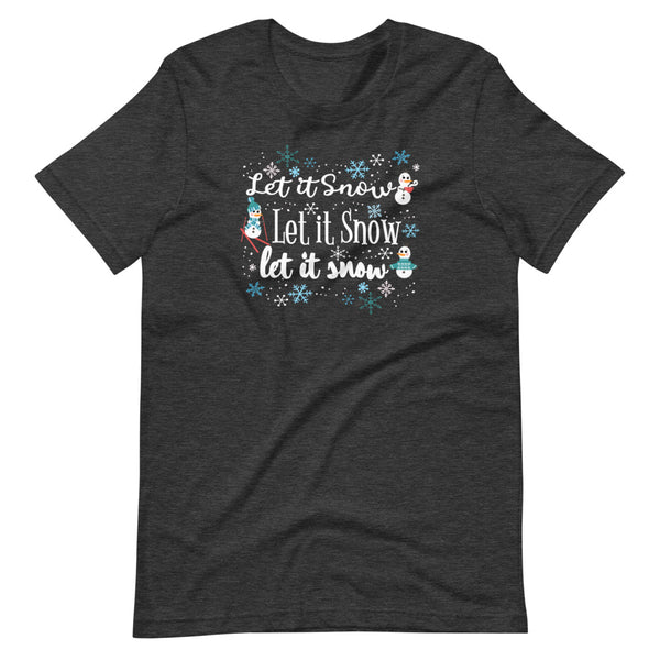 Frozen Let it Snow T-Shirt Olaf Winter Snow Activities Adult Frozen T-Shirt