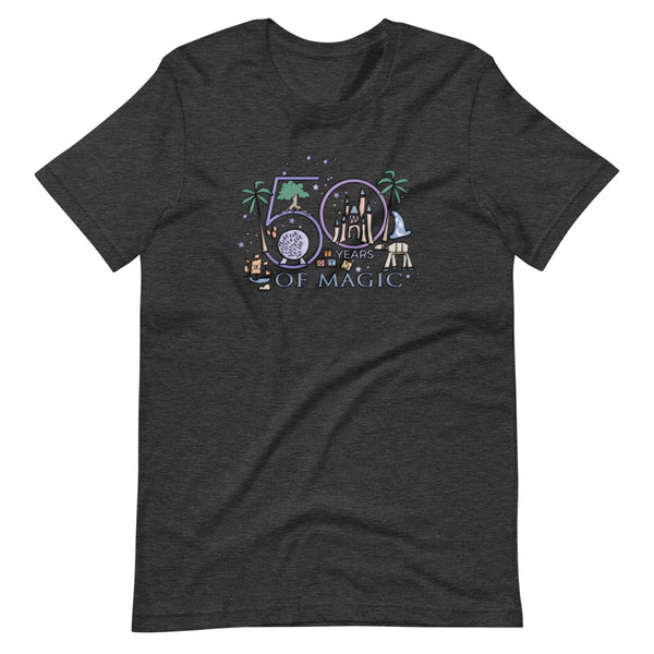 Disney 50th T-Shirt Disney Milestone 50th Birthday Disney 50th Wedding Anniversary 50 Years of Magic T-Shirt