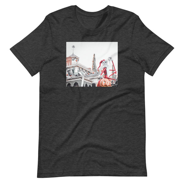 Nightmare before Christmas Photo Shirt Jack Skellington Disneyland Short-Sleeve Unisex T-Shirt