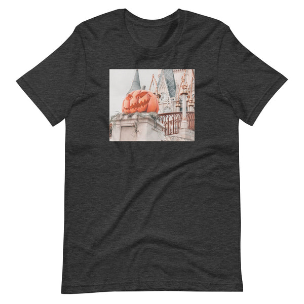 Disney Pumpkin Photo Shirt Magic Kingdom Castle Short-Sleeve Unisex T-Shirt
