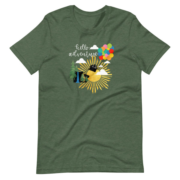 Up Hello Adventure T-Shirt Short-Sleeve Unisex T-Shirt