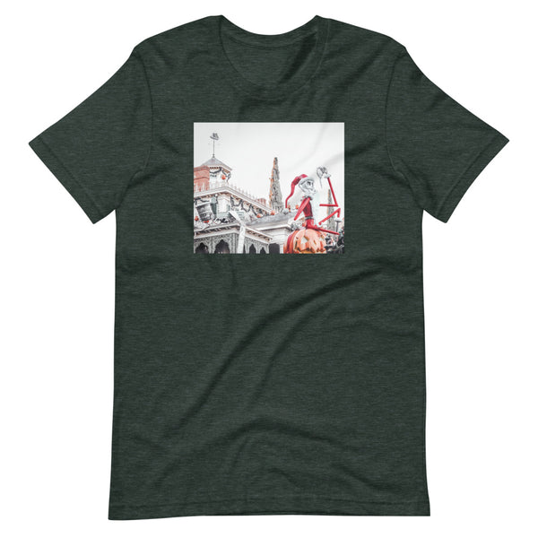 Nightmare before Christmas Photo Shirt Jack Skellington Disneyland Short-Sleeve Unisex T-Shirt