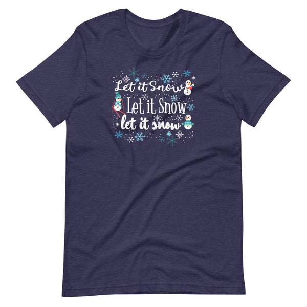 Frozen Let it Snow T-Shirt Olaf Winter Snow Activities Adult Frozen T-Shirt