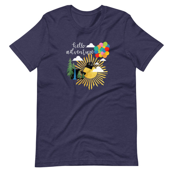 Up Hello Adventure T-Shirt Short-Sleeve Unisex T-Shirt