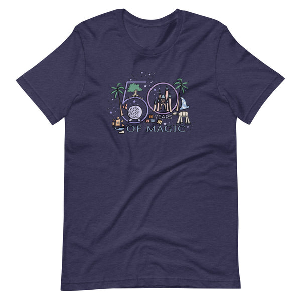Disney 50th T-Shirt Disney Milestone 50th Birthday Disney 50th Wedding Anniversary 50 Years of Magic T-Shirt