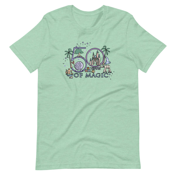 Disney 50th T-Shirt Disney Milestone 50th Birthday Disney 50th Wedding Anniversary 50 Years of Magic T-Shirt