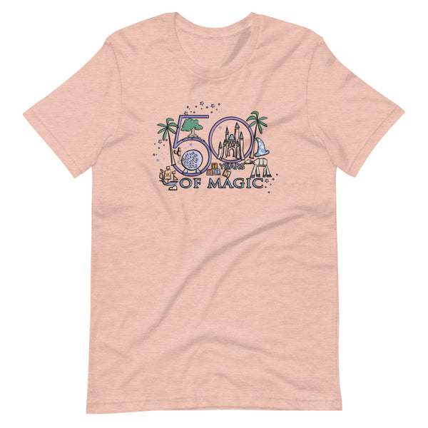 Disney 50th T-Shirt Disney Milestone 50th Birthday Disney 50th Wedding Anniversary 50 Years of Magic T-Shirt