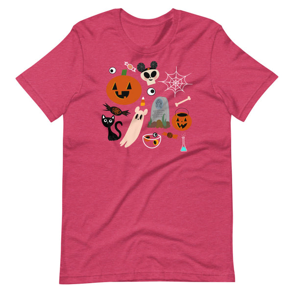 Disney Creepy Cute Halloween Fall Mickey Ghost Short-Sleeve Unisex T-Shirt