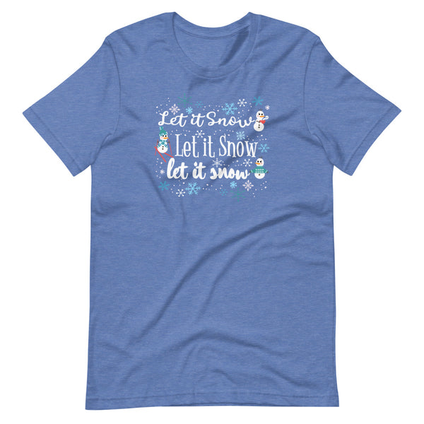 Frozen Let it Snow T-Shirt Olaf Winter Snow Activities Adult Frozen T-Shirt