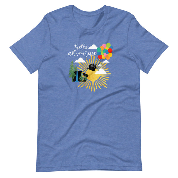 Up Hello Adventure T-Shirt Short-Sleeve Unisex T-Shirt
