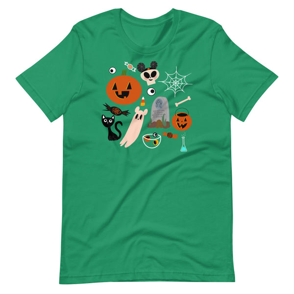 Disney Creepy Cute Halloween Fall Mickey Ghost Short-Sleeve Unisex T-Shirt