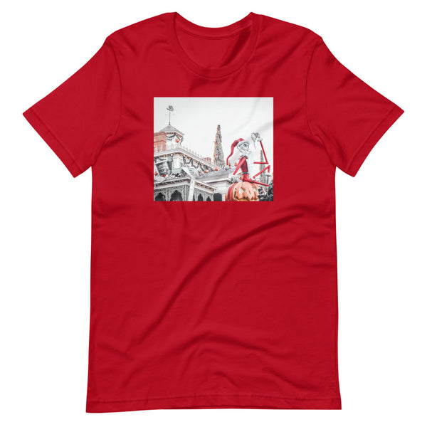 Nightmare before Christmas Photo Shirt Jack Skellington Disneyland Short-Sleeve Unisex T-Shirt