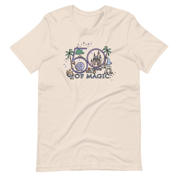 Disney 50th T-Shirt Disney Milestone 50th Birthday Disney 50th Wedding Anniversary 50 Years of Magic T-Shirt