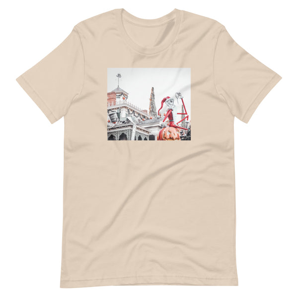 Nightmare before Christmas Photo Shirt Jack Skellington Disneyland Short-Sleeve Unisex T-Shirt