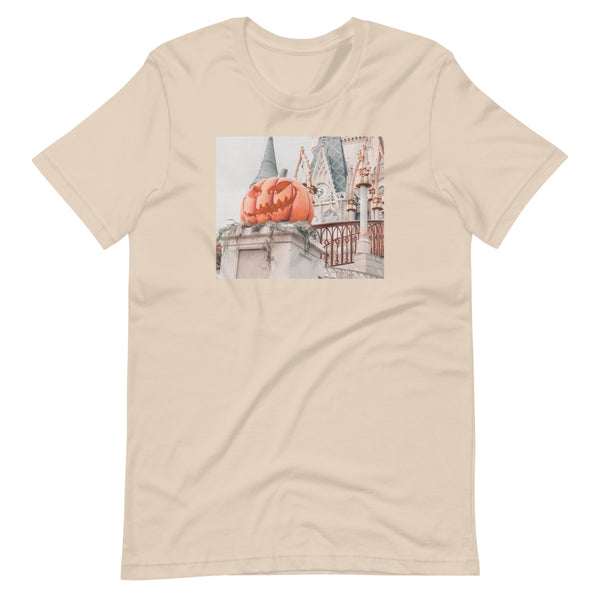 Disney Pumpkin Photo Shirt Magic Kingdom Castle Short-Sleeve Unisex T-Shirt