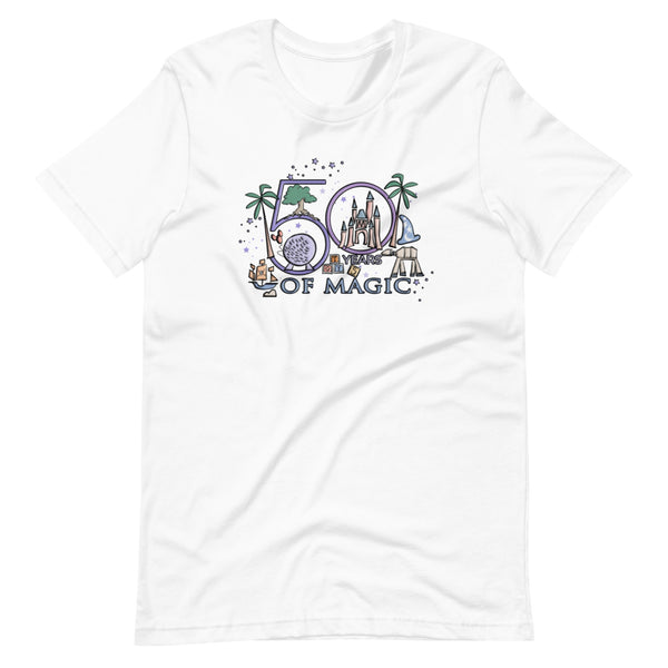 Disney 50th T-Shirt Disney Milestone 50th Birthday Disney 50th Wedding Anniversary 50 Years of Magic T-Shirt