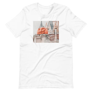 Disney Pumpkin Photo Shirt Magic Kingdom Castle Short-Sleeve Unisex T-Shirt
