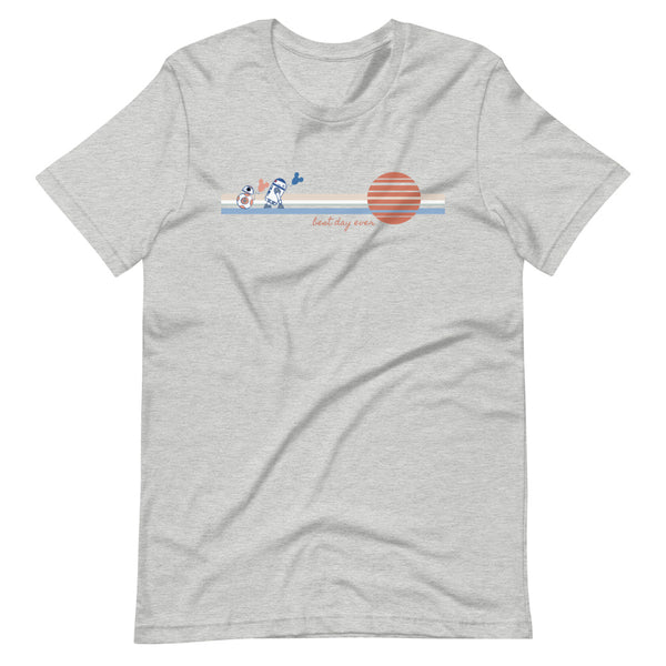 Star Wars T-Shirt Best Day Ever with BB8 and R2D2 Disney Sketch Balloon T-Shirt