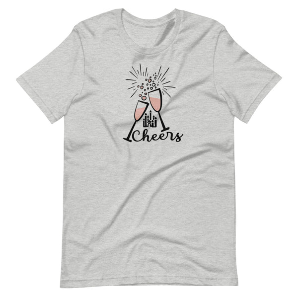 Cheers Disney T-Shirt Disney New Years Celebration Hidden Mickey Champagne Unisex T-Shirt