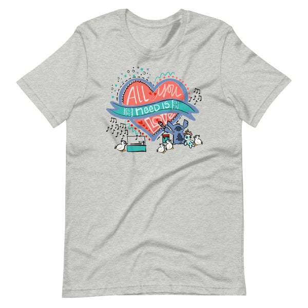 Stitch Love T-Shirt Disney All You Need is Love Lilo and Stitch T-Shirt