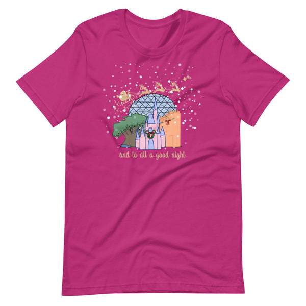 Christmas at Walt Disney World with Santa Short-Sleeve Unisex T-Shirt