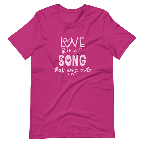 Love is a Song Disney Inspired Valentines Day Bambi Unisex Tee Tshirt