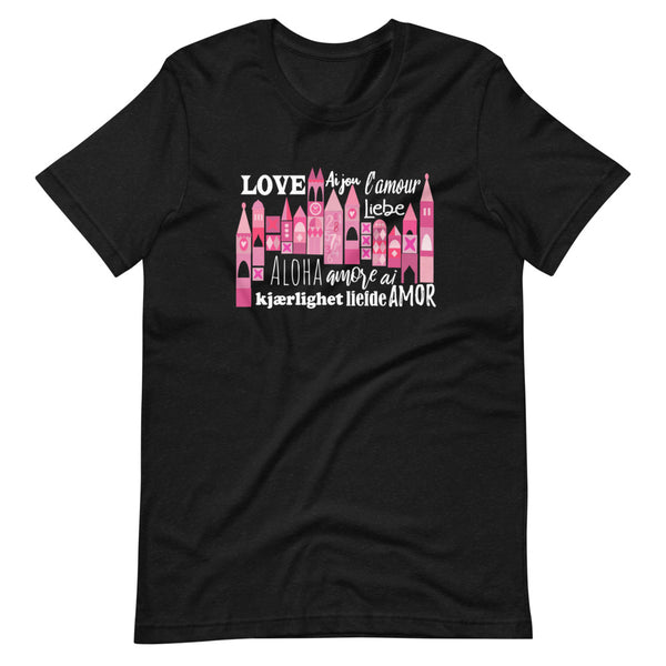 Small World Love T-shirt Disney Valentine's Day Language of Love Unisex T-Shirt