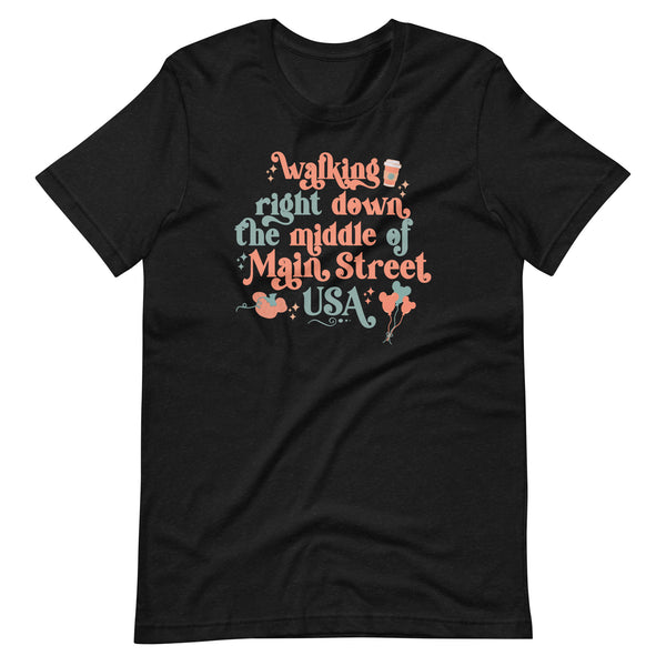 Main Street USA Fall Disney Shirt Magic Kingdom in Autumn Unisex t-shirt