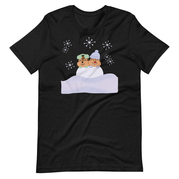 Chip and Dale Snow Much Fun Disney Winter Unisex t-shirt